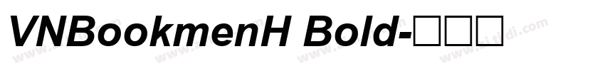 VNBookmenH Bold字体转换